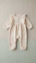 Cotton Cloud Onesie with Envelope Neckline