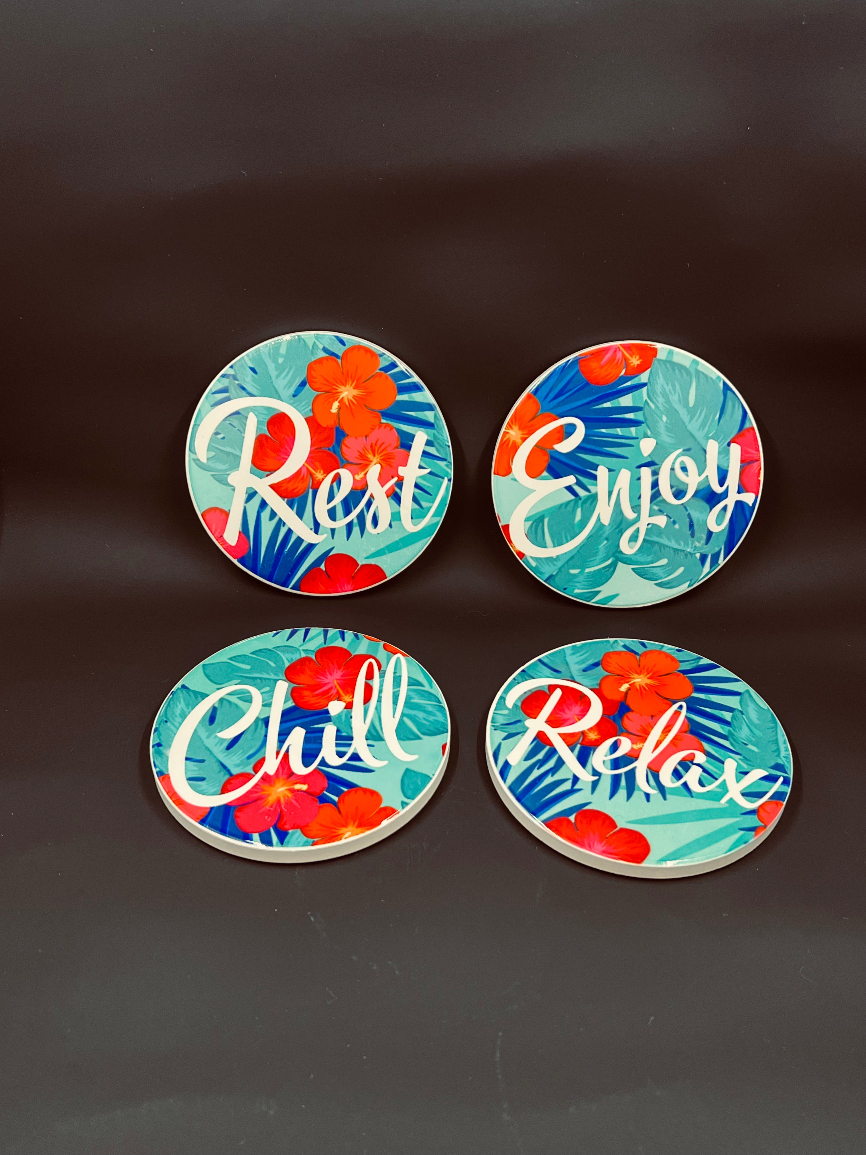 Ceramic Coasters - Relax