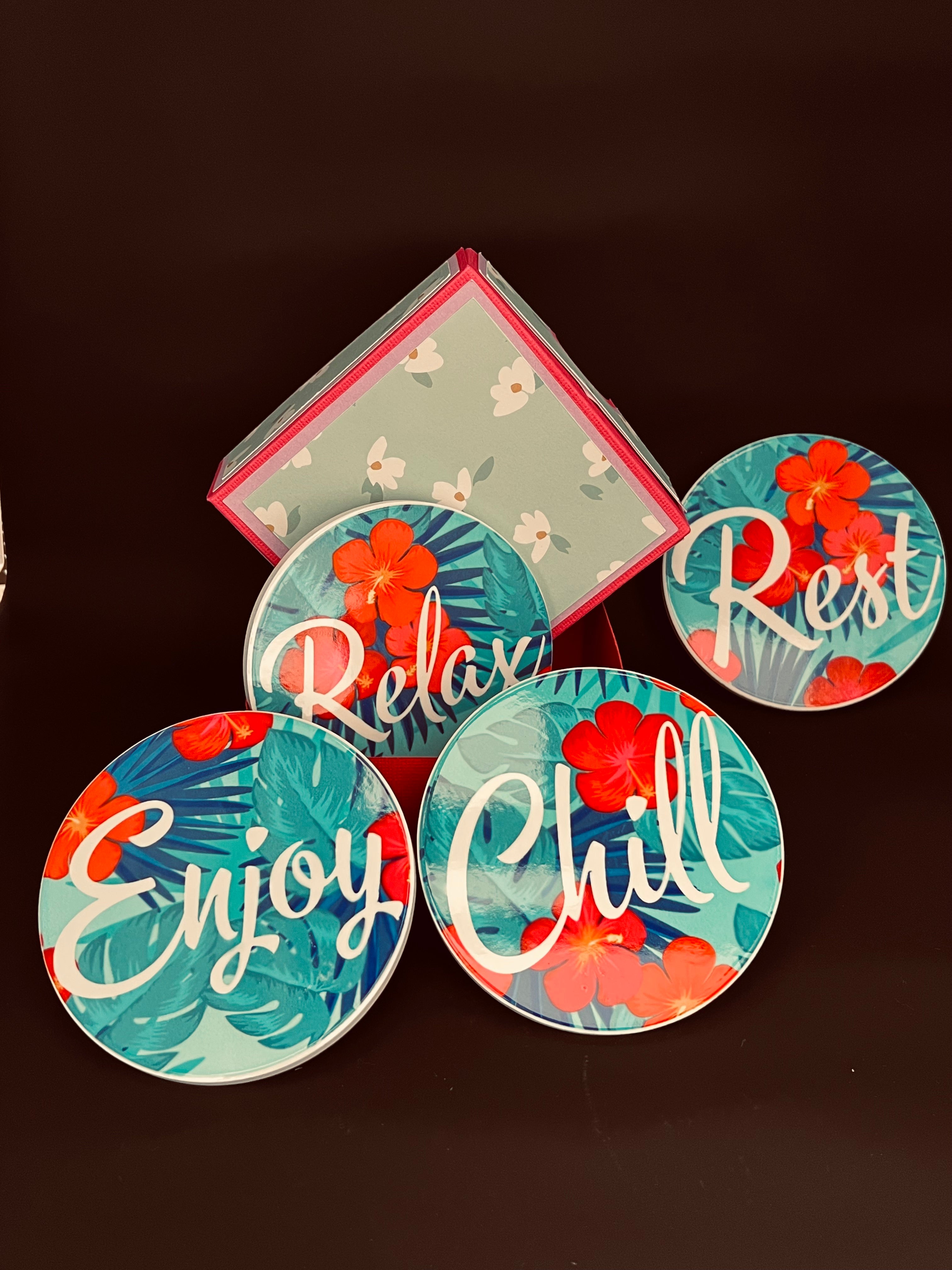 Ceramic Coasters - Relax