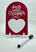 Acrylic Keepsake Board - Days Until Christmas
