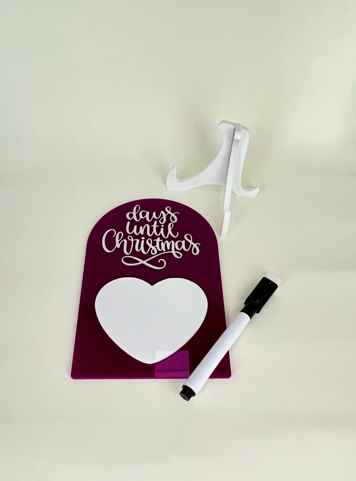 Acrylic Keepsake Board - Days Until Christmas